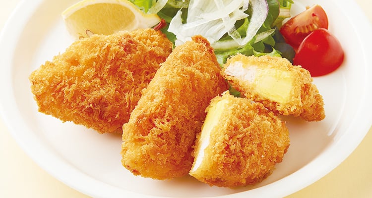 目玉焼きフライハーフ カラー 商品情報 神栄株式会社 食品部 業務用冷凍食品のサプライヤー