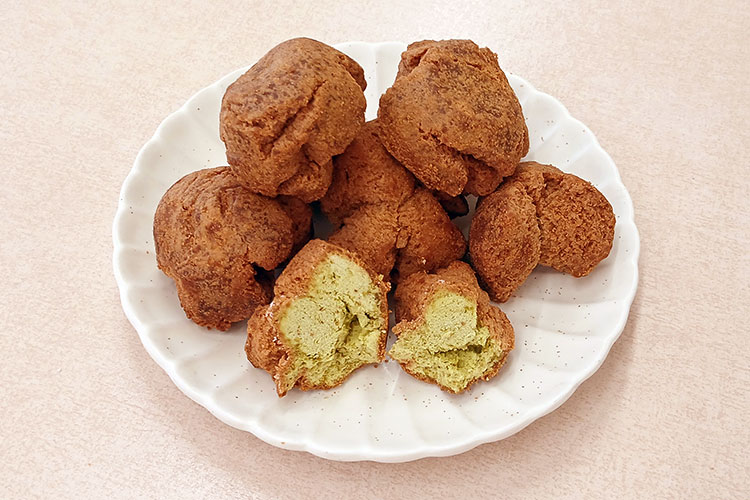 サーターアンダギー15 抹茶