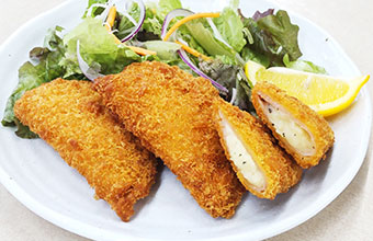 ハムチーズフライ(バジル風味・カラーパン粉)