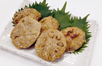 手作りレンコンつくね