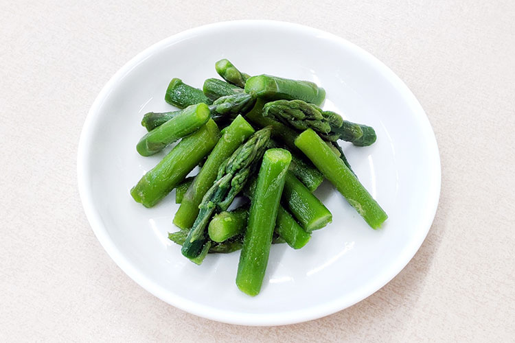 グリーンアスパラガスカット、自然解凍